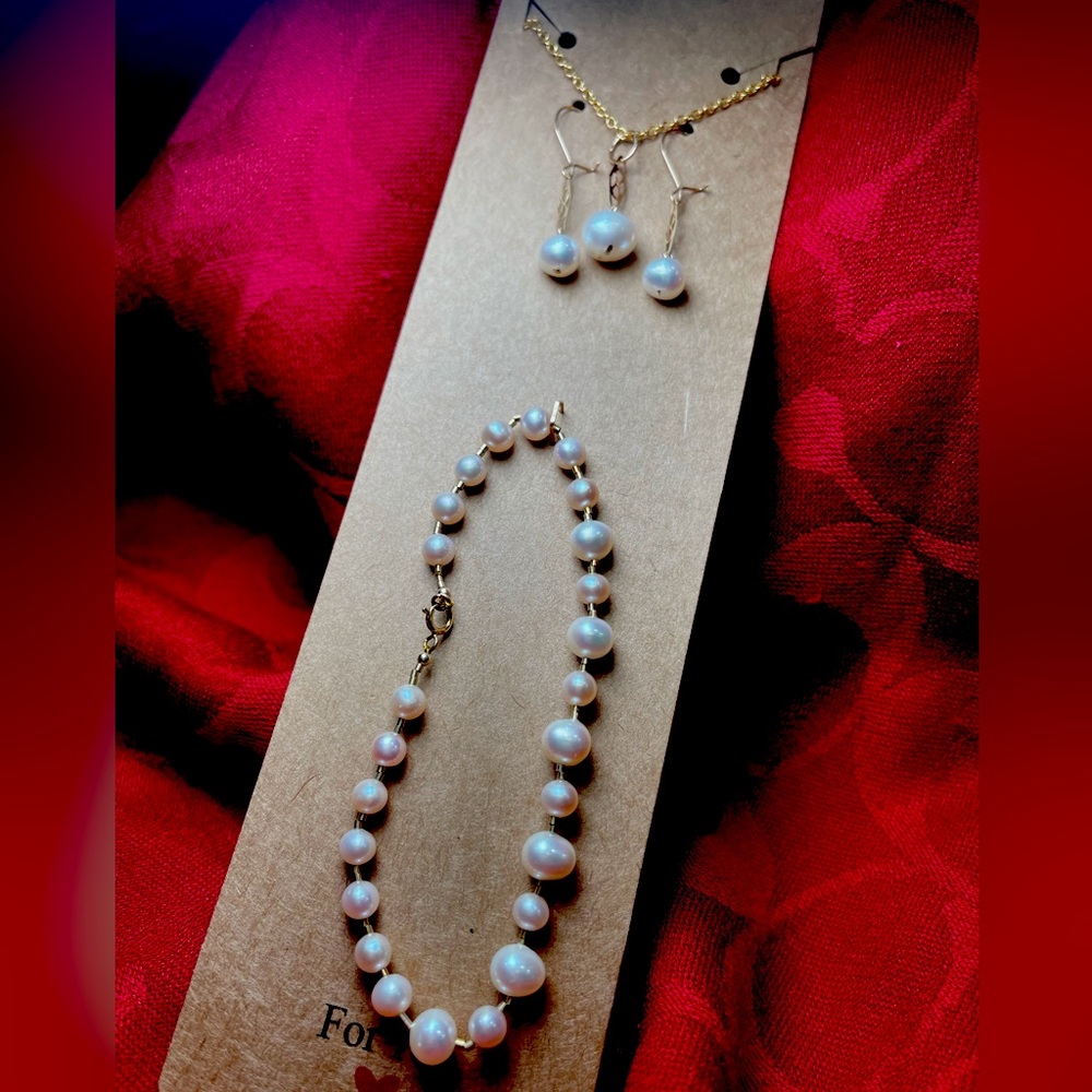 14 k gf fresh water pearls